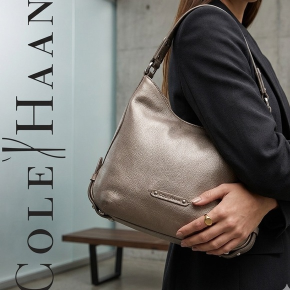 Cole Haan Leather Suede Hobo